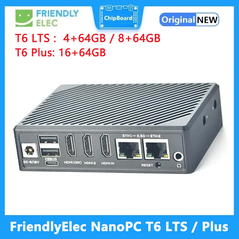 FriendlyElec NanoPC T6 LTS/Plu - Nanopc T6 16Gb ulasan dan harga