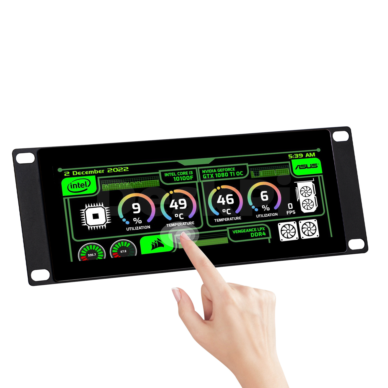 DeskPi 7.84-inch Touch Screen  - Deskpi Super6C ulasan dan harga