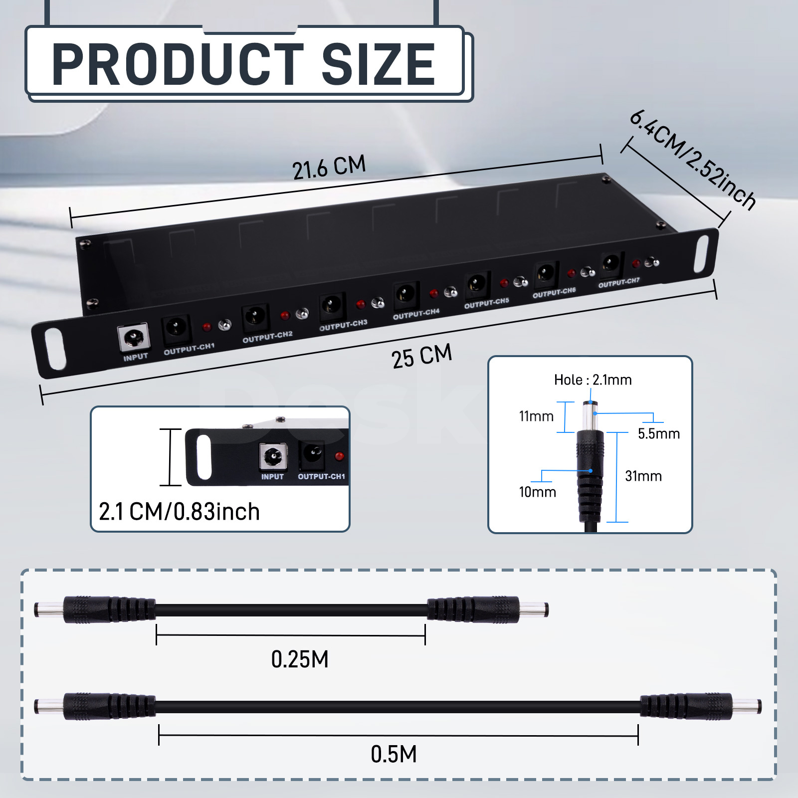DeskPi DC PDU Lite 7-CH 0.5U f - Deskpi Super6C ulasan dan harga
